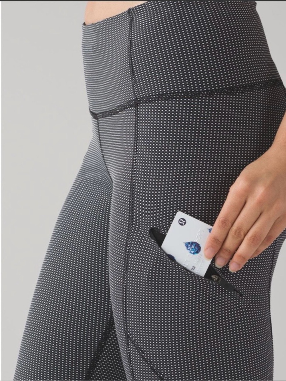 lululemon Black with White Microdot leggings